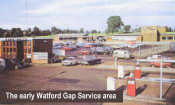 The early Watford Gap Service area